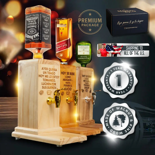Casa Master® Wooden Liquor Dispenser
