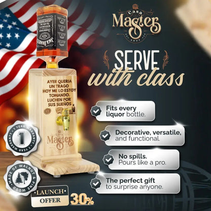 Casa Master® Wooden Liquor Dispenser