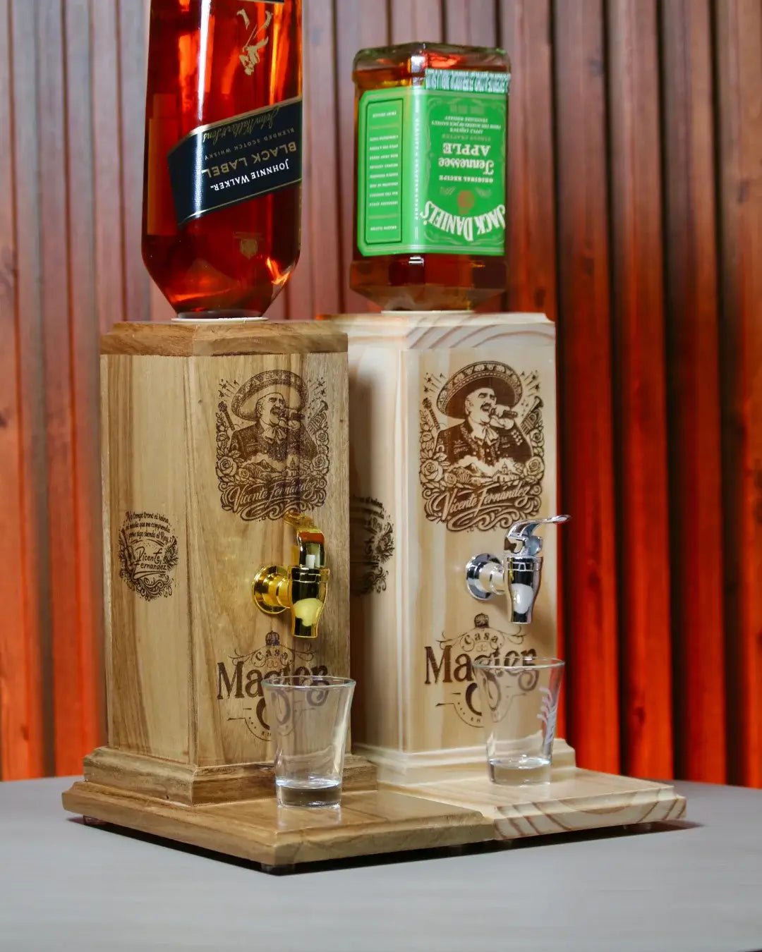 Dispensador de licor tributo Vicente Fernandez