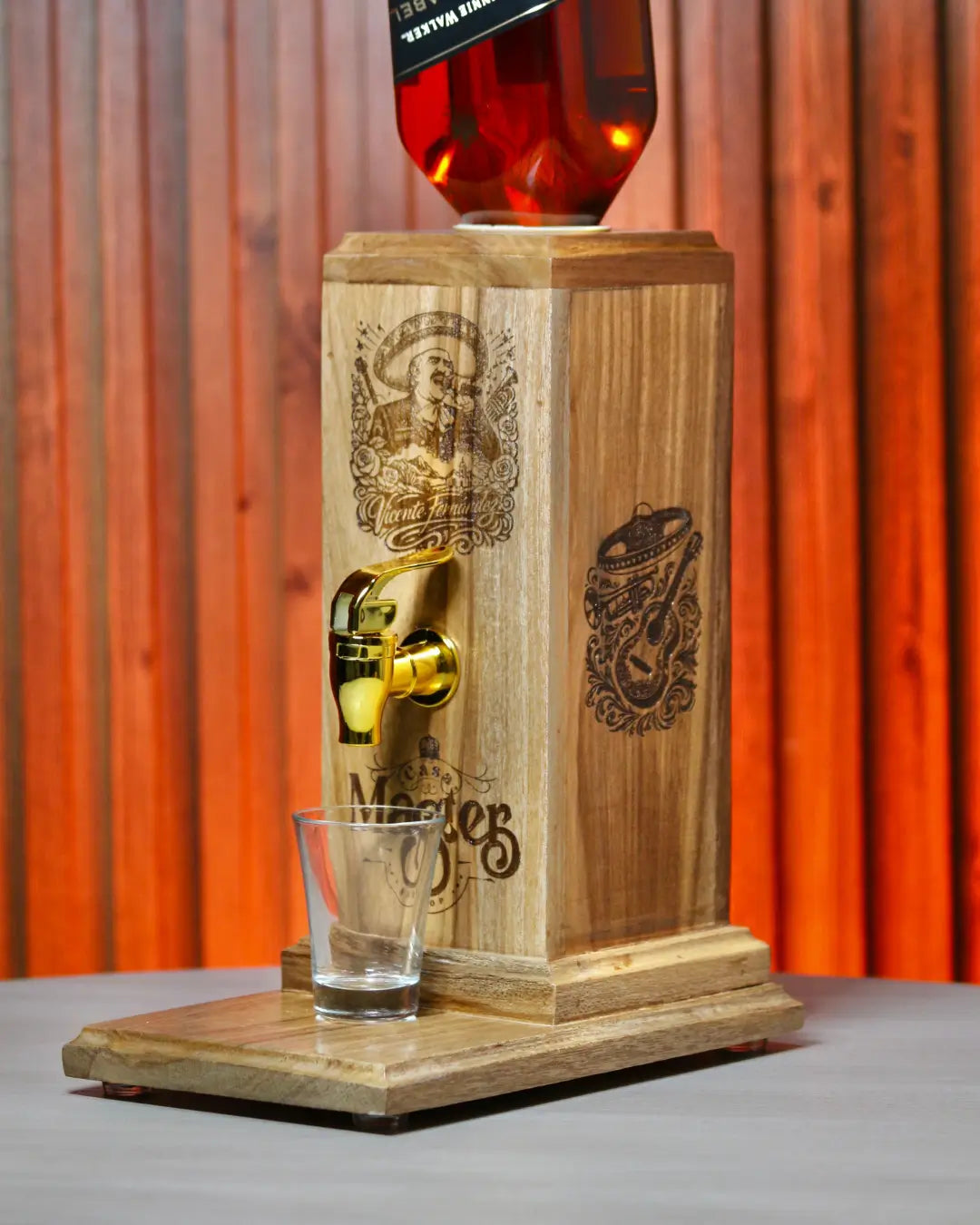 Dispensador de licor tributo Vicente Fernandez