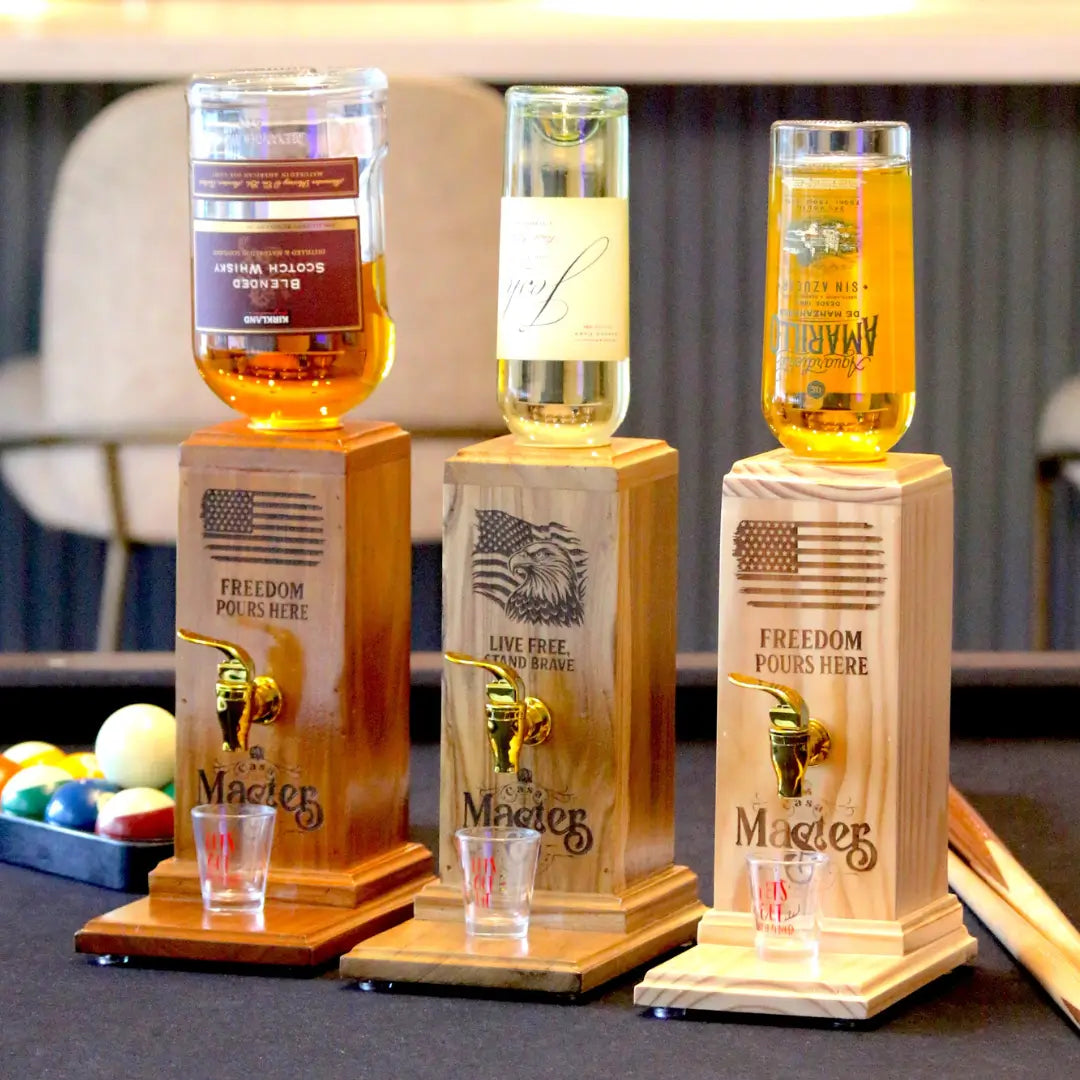 Casa Master®️ Wooden Liquor Dispenser Patriot Edition