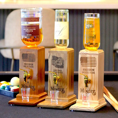 Casa Master®️ Wooden Liquor Dispenser Patriot Edition